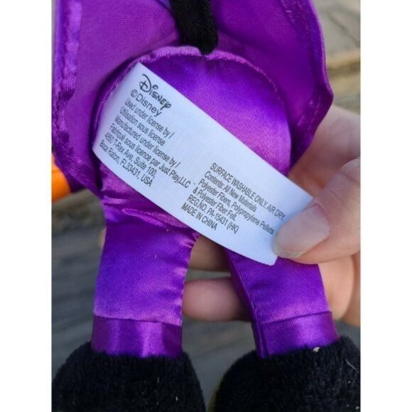 Disney Parks Halloween Mickey Mouse Plush 11" Purple Orange Retired NWT - Picture 9 of 10